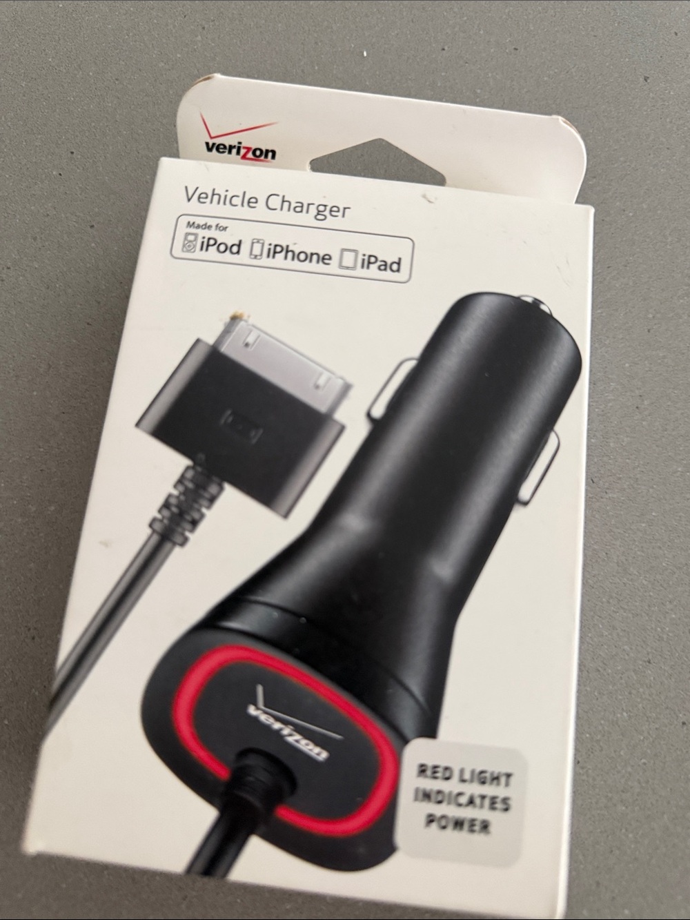 Black Vehicle Charger for iPhone/iPod/iPad